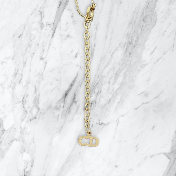 Christian Dior V-Shape Rhinestone Necklace - Picture 5 of 6